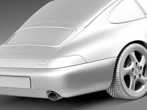 Porsche 911 993 Carrera 1994-1997 3D 模型
