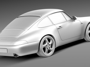 Porsche 911 993 Carrera 1994-1997 3D 模型