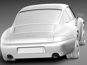 Porsche 911 993 Carrera 1994-1997 3D 模型
