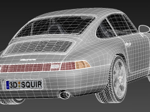 Porsche 911 993 Carrera 1994-1997 3D 模型