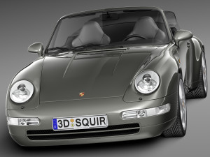 Porsche 911 993 Carrera Cabrio 1994-1997 Model 3D
