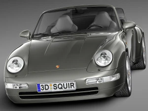 Porsche 911 993 Carrera Cabrio 1994-1997 3D Model