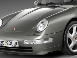 Porsche 911 993 Carrera Cabrio 1994-1997 Model 3D