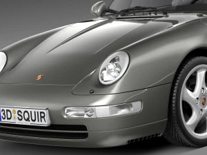 Porsche 911 993 Carrera Cabrio 1994-1997 3D Model