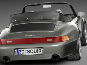 Porsche 911 993 Carrera Cabrio 1994-1997 Model 3D