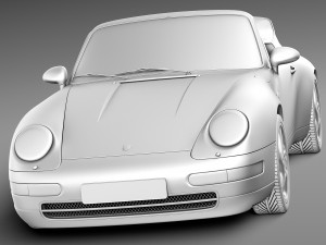 Porsche 911 993 Carrera Cabrio 1994-1997 Model 3D