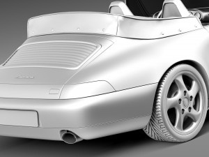 Porsche 911 993 Carrera Cabrio 1994-1997 Model 3D
