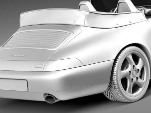 Porsche 911 993 Carrera Cabrio 1994-1997 3D Model