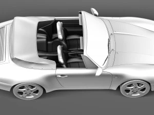 Porsche 911 993 Carrera Cabrio 1994-1997 3D Model
