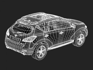 Nissan Murano 2009 midpoly 3D Model