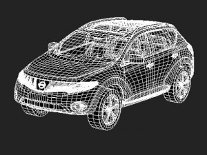 Nissan Murano 2009 midpoly 3D Model