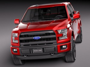 F-150 Lariat Crew Cab 2015 Modèle 3D