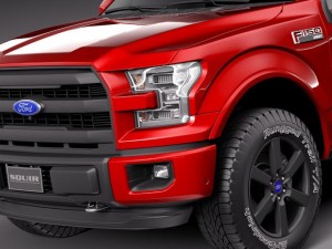 F-150 Lariat Crew Cab 2015 Modèle 3D