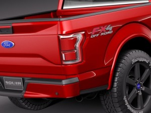 F-150 Lariat Crew Cab 2015 Modèle 3D