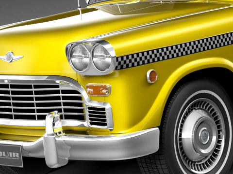 Checker Cab A8 Marathon 1956-1982 3D Model