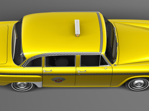 Checker Cab A8 Marathon 1956-1982 3D 모델
