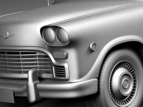 Checker Cab A8 Marathon 1956-1982 3D 모델