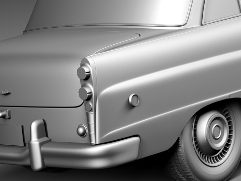 Checker Cab A8 Marathon 1956-1982 3D 모델