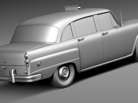 Checker Cab A8 Marathon 1956-1982 3D 모델