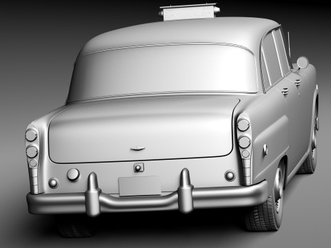 Checker Cab A8 Marathon 1956-1982 3D 모델