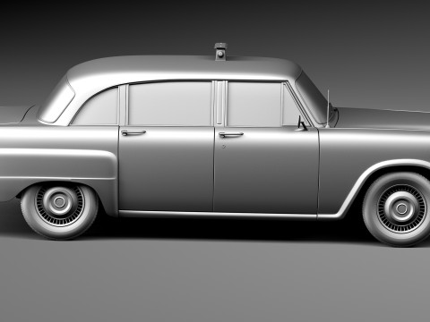 Checker Cab A8 Marathon 1956-1982 3D 모델
