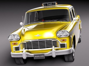 Checker Cab A8 Marathon 1956-1982 3D Model