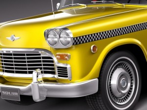 Checker Cab A8 Marathon 1956-1982 3D Model