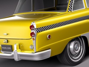 Checker Cab A8 Marathon 1956-1982 3D Model