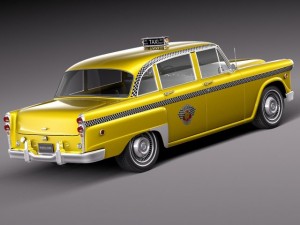 Checker Cab A8 Marathon 1956-1982 3D Model