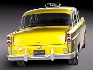 Checker Cab A8 Marathon 1956-1982 3D Model