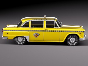 Checker Cab A8 Marathon 1956-1982 3D Model
