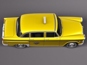 Checker Cab A8 Marathon 1956-1982 3D Model