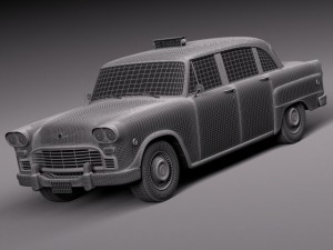 Checker Cab A8 Marathon 1956-1982 3D Model