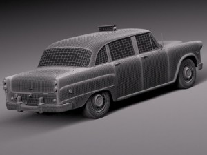 Checker Cab A8 Marathon 1956-1982 3D Model