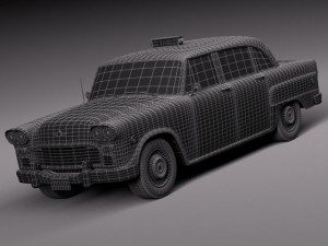 Checker Cab A8 Marathon 1956-1982 3D Model