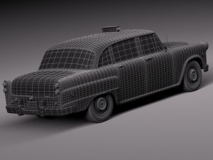 Checker Cab A8 Marathon 1956-1982 3D Model