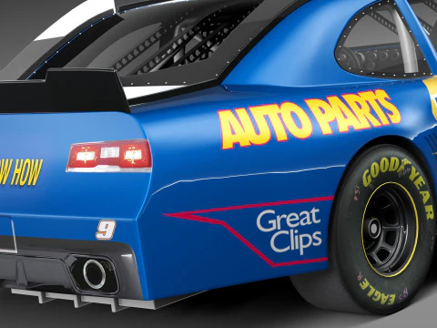 Chevrolet Camaro Nascar Napa 2014 3D Model