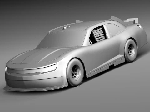 Chevrolet Camaro Nascar Napa 2014 3D Model