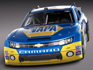 Chevrolet Camaro Nascar Napa 2014 3D Модель