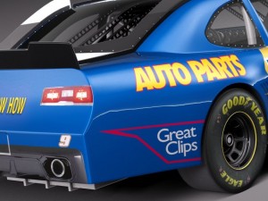 Chevrolet Camaro Nascar Napa 2014 3D Модель