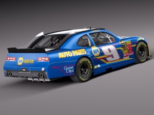 Chevrolet Camaro Nascar Napa 2014 3D Модель