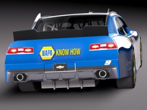 Chevrolet Camaro Nascar Napa 2014 3D Модель