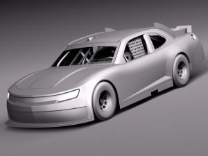 Chevrolet Camaro Nascar Napa 2014 3D Модель