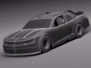 Chevrolet Camaro Nascar Napa 2014 3D Модель