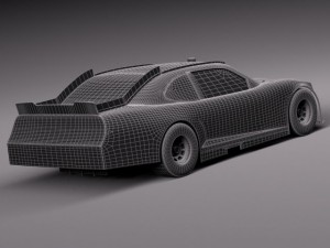 Chevrolet Camaro Nascar Napa 2014 3D Модель