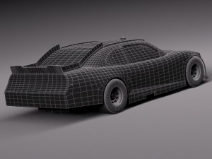 Chevrolet Camaro Nascar Napa 2014 3D Модель