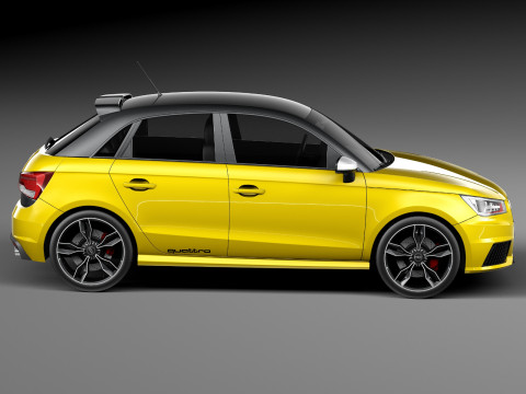 Audi S1 Sportback 2014 3D Model