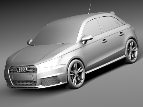Audi S1 Sportback 2014 3D Model
