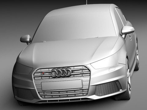 Audi S1 Sportback 2014 3D Model