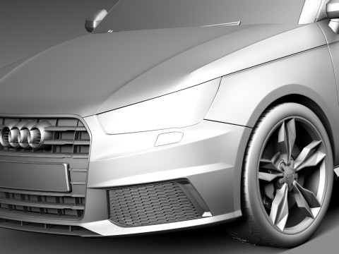 Audi S1 Sportback 2014 3D Model